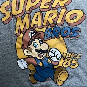 Old Navy Super Mario Bros Graphic Tee - Gray